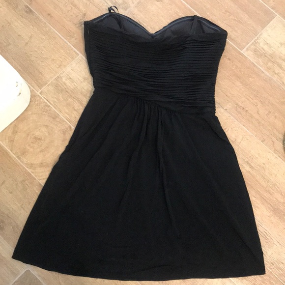 BCBG Black Strapless Cocktail Dress Size 2 - Picture 3 of 5